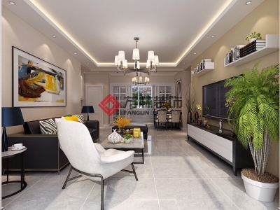 龍湖唐寧one128平現(xiàn)代簡約裝修效果圖--浮華之外